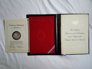 Franklin Official Bicentennial Day Commemorative Coin Medal 1976