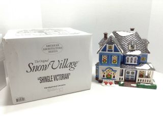 Dept 56 Snow Village Retired Shingle Victorian American Architecture Series