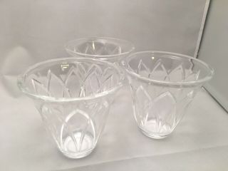 Partylite P9059 Classic Creations Faceted Votive Holder Trio