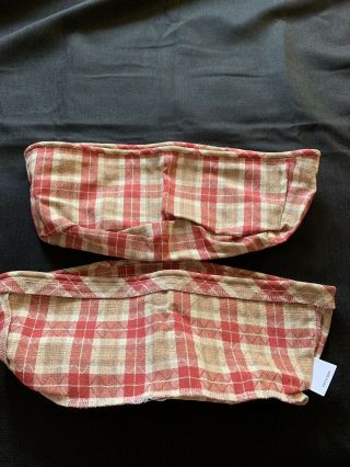 Set Of 2 Longaberger Fabric Liners For Corner Baskets