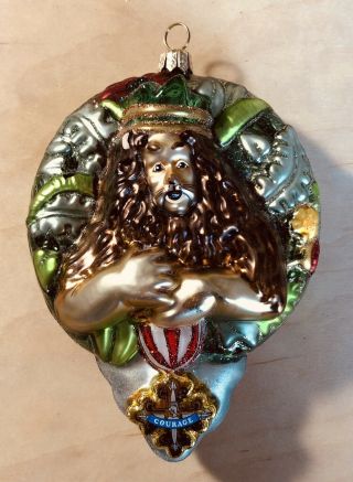 Kurt Adler Wizard Of Oz Ornaments Lion,  Tin Man And Scarecrow,  Boxes