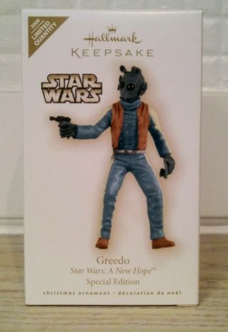 Hallmark 2009 Limited Star Wars: A Hope Greedo Special Edition Ornament