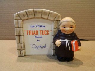 Goebel Monk " Friar Tuck " Advertising Plaque W Germany 1959