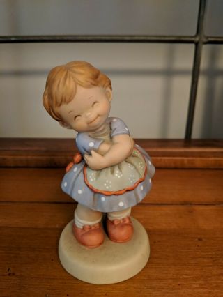 Enesco Memories Of Yesterday " You Brighten My Day With A Smile " 1994 Figurine