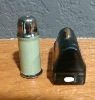 Arcadia Ceramics LUNCH BOX & THERMOS Vintage Miniature Salt & Pepper Shakers 3