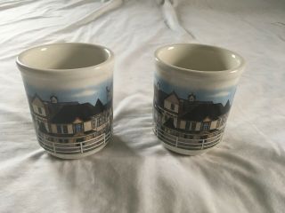 Set Of 2 Longaberger Homestead Mugs - Made In The USA 4