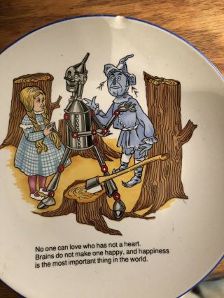 Wizard of Oz Plate Se,  4 Plates,  Reutter Porzellan for Smithsonian Institution 4