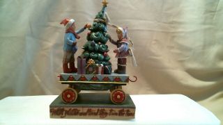 Jim Shore " On Track With All The Trimmings " Children Christmas Train Car
