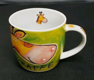 Gallery By Inhesion Coffee Mug Tea Cup Giraffe Sun Design Details Euc