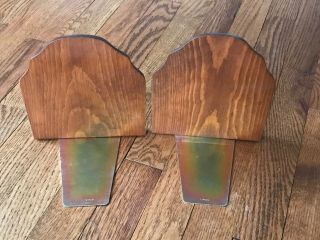 Vintage Wooden Painted Owl Bookends - Set of 2 4