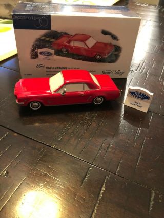 Dept 56 1964 1/2 Ford Mustang Classic Car - Red Set Of 2 54951 Red
