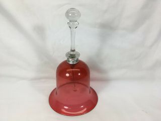Cranberry Wedding Bell Old Glass