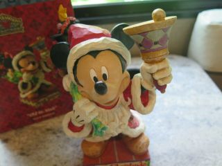 Disney Traditions Jim Shore Old St.  Mick Mickey Mouse Christmas Figurine