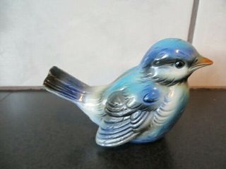 Vintage Goebel Blue Bird Figurine Ceramic/porcelain Bluebird Cv73 West Germany