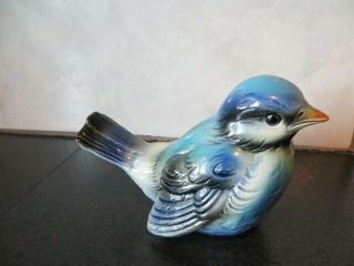 Vintage GOEBEL BLUE BIRD Figurine Ceramic/Porcelain Bluebird CV73 West Germany 2