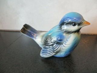 Vintage GOEBEL BLUE BIRD Figurine Ceramic/Porcelain Bluebird CV73 West Germany 3