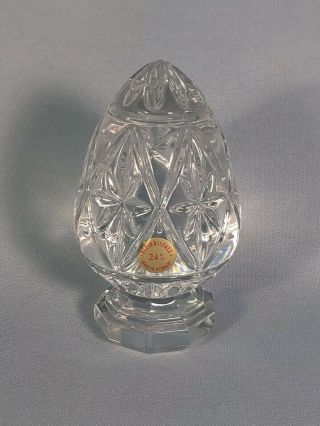 Egg Bleikristall Paperweight 24 Lead Crystal Made In Germany Ee