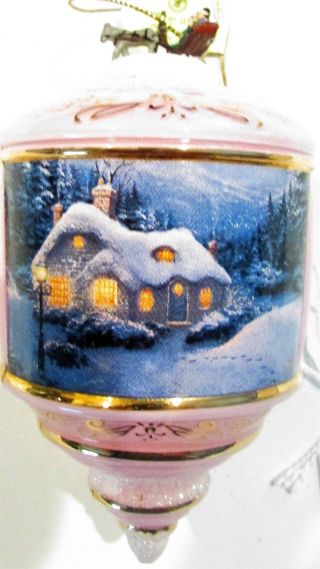 2002 Bradford Exchange Thomas Kinkade Christmas Ornament - Serenity Of Winter