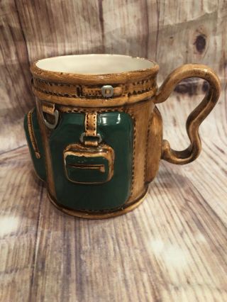 Vintage Golf Bag Coffee Mug E&b Fred Hollinger Design Ceramic 1992 Dad Gift Cup
