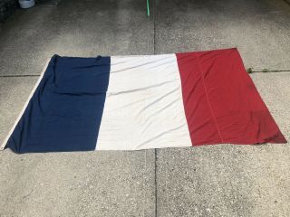 Vtg Large France Flag Indianapolis 500 Motor Speedway French Indy F1 Race Car