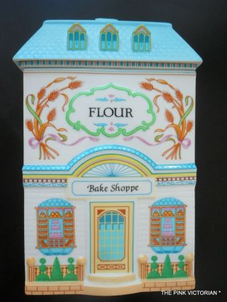 The Lenox Village Fine Porcelain Canister Flour Bake Shoppe Victorian House