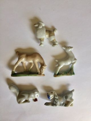 Wade England Whimsies - Set Of 5 Animals Horse Dogs Squirrel Deer