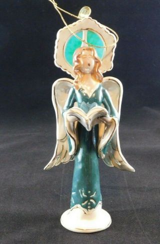 2006 Blue Sky Clayworks Singing Angel Ornament By Heather Goldminc 6 " Tall