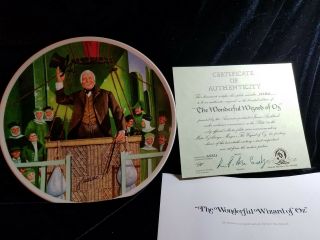Knowles 1979 Wizard Of Oz " Wonderful Wizard Of Oz " Coll Plate James Auckland