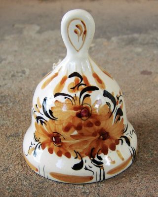 Saint Etienne Pottery Bell,  Hand Made And Painted In Brazil