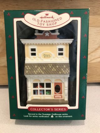 Hallmark Keepsake Ornament Nostalgic Houses & Shop 2nd Old Fashion Toy Shop 1985