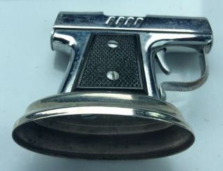 Vintage Chrome Plated CONTINENTAL YORK Gun Shaped Lighter OCCUPIED JAPAN 4