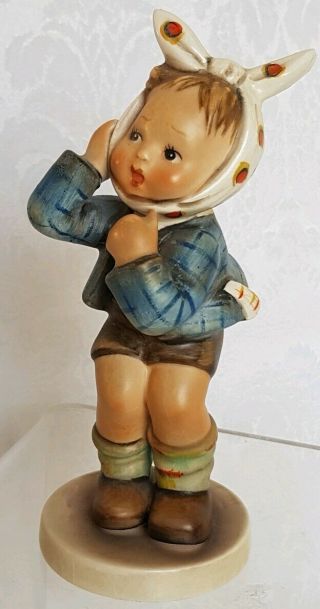 Vintage Hummel Goebel Figurine 217 Boy With Toothache W.  Germany 1951