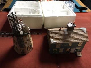 Dept 56 Home Sweet Home House and Windmill Set of 2 51268 Retired 2