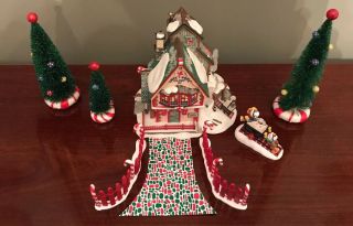 Department Dept 56 christmas snow village Sweet Rock Candy Co building trees elf 2