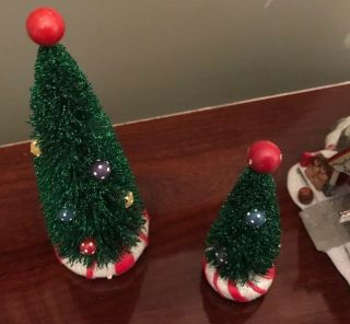 Department Dept 56 christmas snow village Sweet Rock Candy Co building trees elf 6