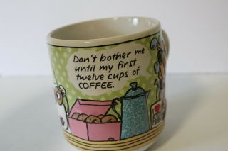 Maxine Floyd Jumbo Coffee Mug Hallmark 3 - D Don’t Bother Me Until My First 12 Cup