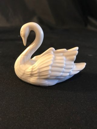 Vintage Lenox Porcelain Ceramic White Swan Figurine