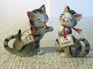 Vintage Kittens By Karen Salt And Pepper Shakers Japan I 