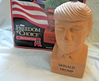 Chia Pet Donald Trump,  Pottery Planter,  Freedom of Choice - 2