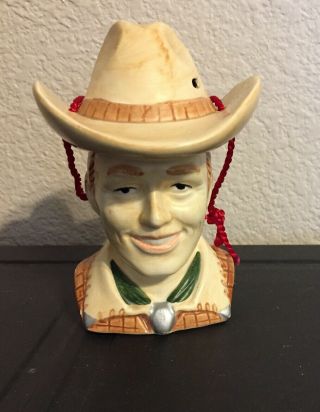 Vintage Stacking Cowboy with Hat Salt and Pepper Shakers - 5