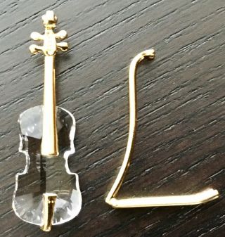 Swarovski Crystal Memories Violin and Stand 9460 - 000 - 019/173366 2