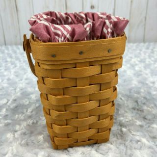 Longaberger Horizon of Hope Handwoven Basket 1998 with liner and protector 2