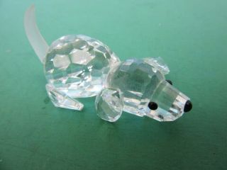 Swarovski Silver Crystal Beagle Puppy Dog - No Box