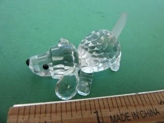Swarovski Silver Crystal BEAGLE PUPPY DOG - No Box 2