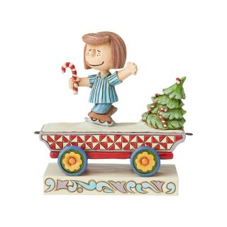 Jim Shore Enesco Peanuts Peppermint Patty Christmas Train Car 2019