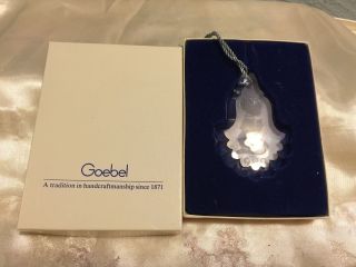 1988 Goebel Annual Crystal Christmas Ornament,  West Germany
