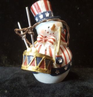 Snowmen Of The Month For July Roman Inc Collectible Figurine 2.  5 " Tall 1998