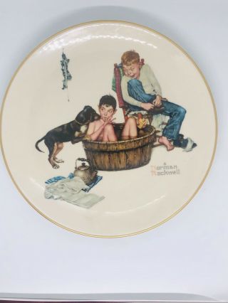 1975 Norman Rockwell Four Seasons Plates Limited Ed.  Gorham Set of 4 3