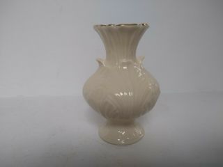 Lenox Elfin Bud Vase Ivory With Gold Trim