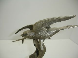 1970 ' s,  Vintage Irving Burgues Limited Edition,  Pewter Statue,  Barn Swallows 7